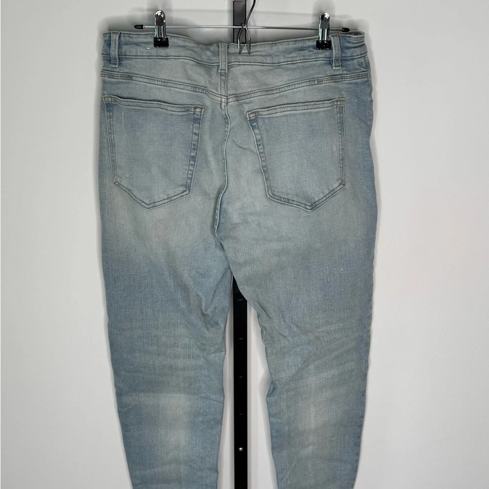 Zara Blue Skinny Jeans with Distressed Details